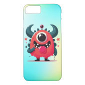 可愛いオレンジのモンスターマンガ–67423 Case-Mate iPhoneケース (裏面)