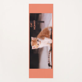 可愛いオレンジの「ねこママ」 ヨガマット