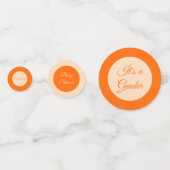 可愛いオレンジカボチャ男女兼用のベビーシャワー コンフェッティ (正面)