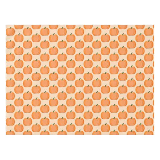 可愛いオレンジカボチャ男女兼用のベビーシャワー テーブルクロス (正面(横))