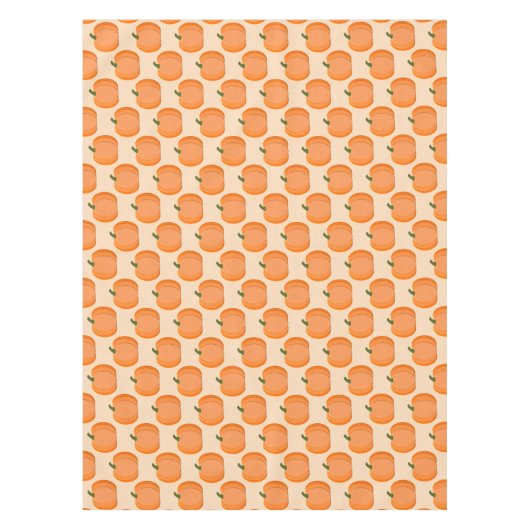 可愛いオレンジカボチャ男女兼用のベビーシャワー テーブルクロス (正面)