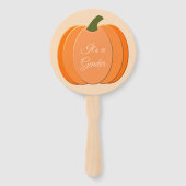 可愛いオレンジカボチャ男女兼用のベビーシャワー ハンドファン (正面)