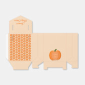 可愛いオレンジカボチャ男女兼用のベビーシャワー フェイバーボックス (折り畳みなし)