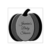 可愛いオレンジカボチャ男女兼用のベビーシャワー ラバースタンプ (インプリント)