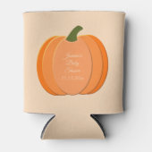 可愛いオレンジカボチャ男女兼用のベビーシャワー 缶クーラー (正面)