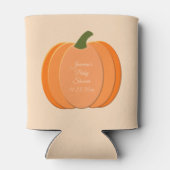 可愛いオレンジカボチャ男女兼用のベビーシャワー 缶クーラー (裏面)