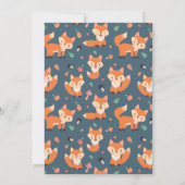 可愛いオレンジキツネ赤ちゃんシャワー (裏面)