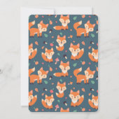 可愛いオレンジキツネ赤ちゃんシャワー (裏面)