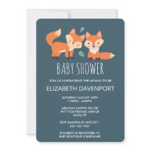 可愛いオレンジキツネ赤ちゃんシャワー