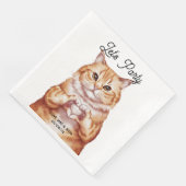 可愛いオレンジキャットパーソナライズされた (コーナー)