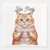 可愛いオレンジキャットパーソナライズされた (正面)