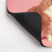 可愛いオレンジキャッ最高のク引用文パーソナライズされた名 マウスパッド (コーナー)