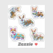 可愛いオレンジコ前向きルギ シール (シート)