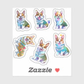 可愛いオレンジコ前向きルギ シール (シート)