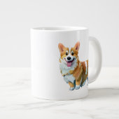 可愛いオレンジコ前向きルギ ジャンボコーヒーマグカップ (正面右)