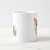 可愛いオレンジコ前向きルギ ジャンボコーヒーマグカップ (正面)