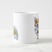 可愛いオレンジコ前向きルギ ジャンボコーヒーマグカップ (正面)