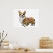 可愛いオレンジコ前向きルギ ポスター (キッチン)