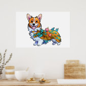 可愛いオレンジコ前向きルギ ポスター (キッチン)