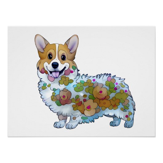 可愛いオレンジコ前向きルギ ポスター (正面)