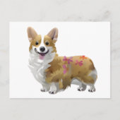 可愛いオレンジコ前向きルギ ポストカード (正面)