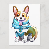 可愛いオレンジコ前向きルギ ポストカード (正面)