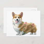 可愛いオレンジコ前向きルギ ポストカード (正面/裏面)