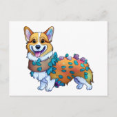 可愛いオレンジコ前向きルギ ポストカード (正面)