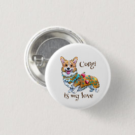 可愛いオレンジコ前向きルギ 缶バッジ