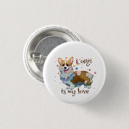 可愛いオレンジコ前向きルギ 缶バッジ