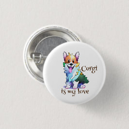 可愛いオレンジコ前向きルギ 缶バッジ