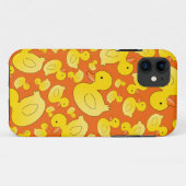 可愛いオレンジゴムアヒル Case-Mate iPhoneケース (裏面(横))