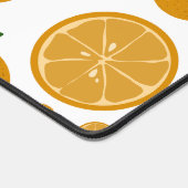 可愛いオレンジパターンデスクマット デスクマット (コーナー)