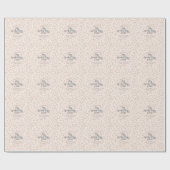 可愛いオレンジ不気味色かわいい10月の赤ちゃんシャワー ラッピングペーパー (フラット)