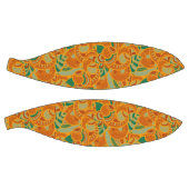 可愛いオレンジ抽象芸術シームレス花セラミックタイル バスケットボール (パネル)