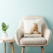 可愛いオレンジ猫の柔らかい枕 クッション (椅子)