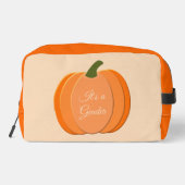 可愛いオレンジ男女兼用色のカボチャの性別が表示 ドップキット (裏面)