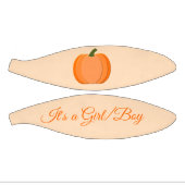 可愛いオレンジ男女兼用色のカボチャの性別が表示 ミニバスケットボール (パネル)