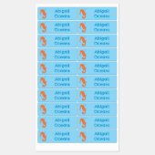 可愛いオレンジ色のシャボンパーソナライズされたク ラベル (シート)