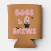 可愛いオレンジ色のハロウィン 缶クーラー (裏面)