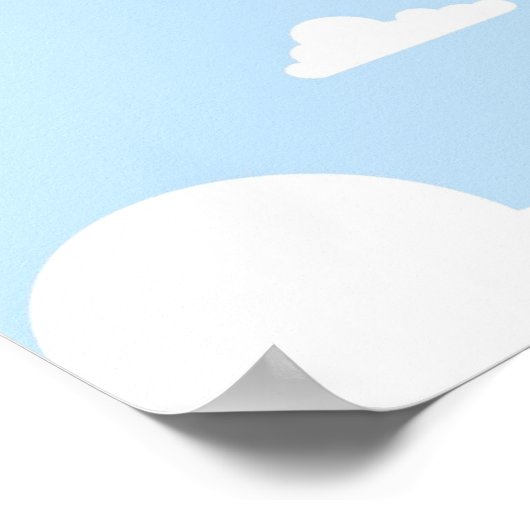 可愛いオレンジ色のプテロダクティルアニメ ポスター (角)