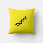 可愛いオレンジ色のマンガおもしろいーおもしろい子供へ クッション (裏面)