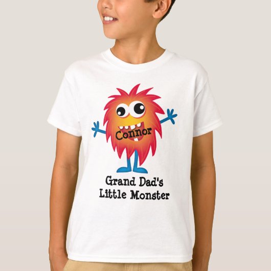 可愛いオレンジ色のマンガおもしろいーおもしろい子供へ Tシャツ (正面)