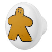 可愛いオレンジ色のミニリーボードゲームルーム セラミックノブ (右)