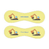 可愛いオレンジ色の掘削機の掘り下げ漫画 野球ボール (パネル)