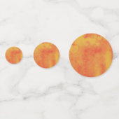 可愛いオレンジ色の水の色ベビークマのバルーントイConf コンフェッティ (裏面)