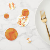 可愛いオレンジ色の水の色ベビークマのバルーントイConf コンフェッティ (グループ)