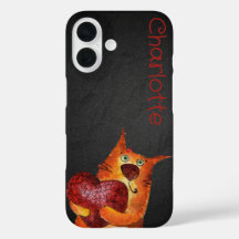 可愛いオレンジ色の猫が木炭を名乗る