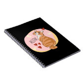 可愛いオレンジ色の猫 ノートブック (右側)