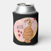 可愛いオレンジ色の猫 缶クーラー (缶裏面)